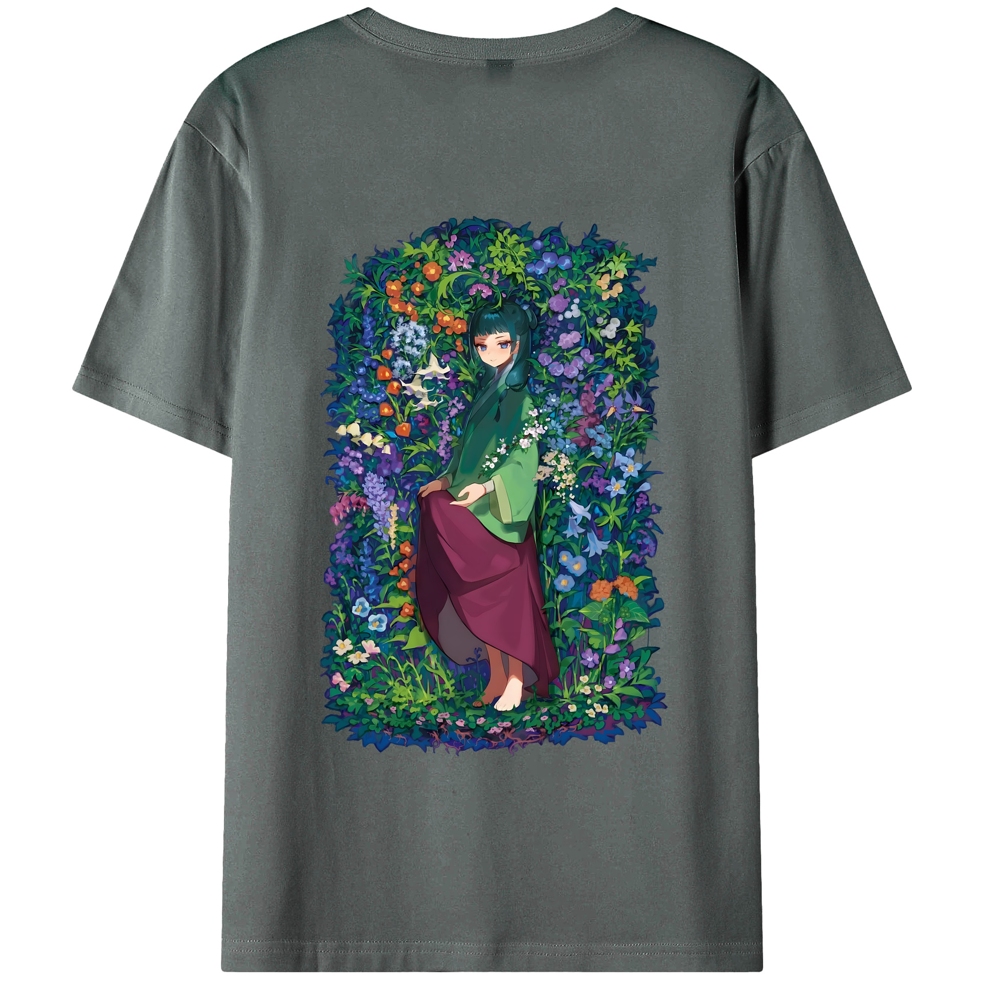 （画像用） 薬屋のひとりごと The Apothecary Diaries 綿100％半袖Tシャツ（背面プリント）